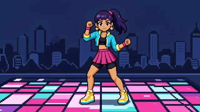 Mika's 15-Second Pixel-Art Dance