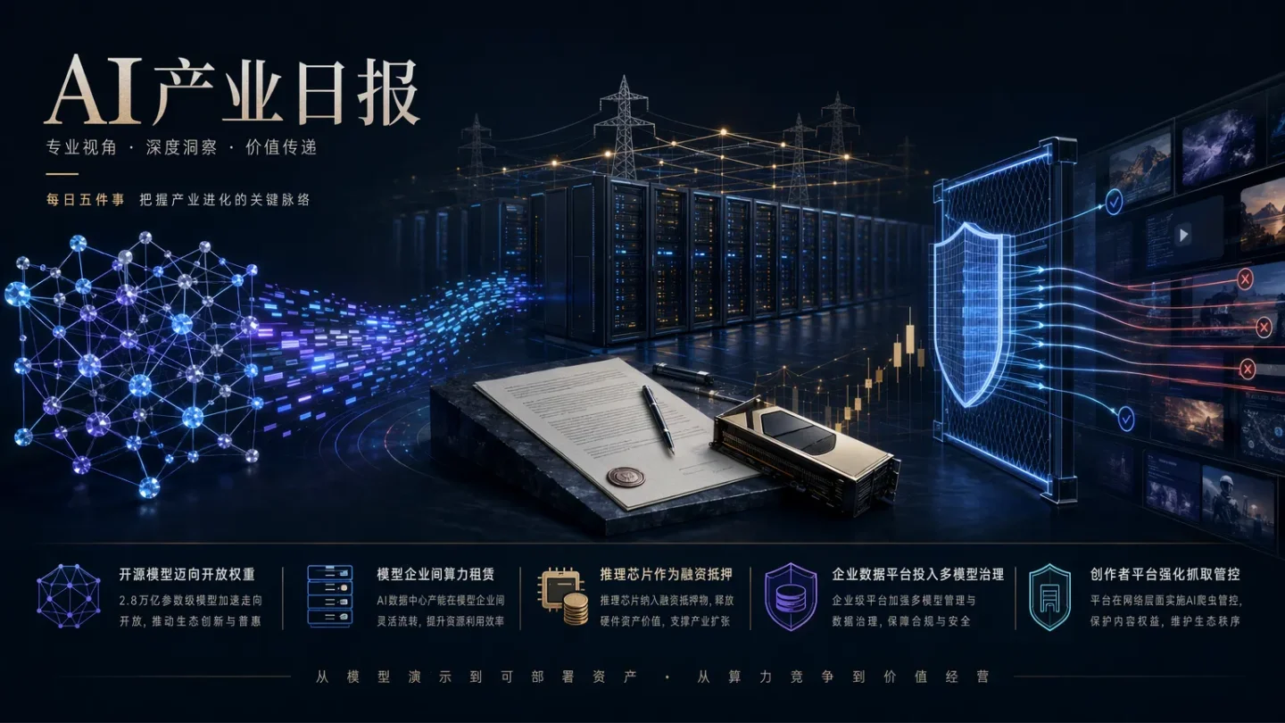 AI 全景情报 0718:模型开放进入交付期,算力开始被租赁和融资定价