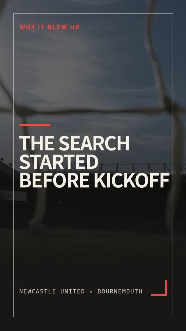 Why Newcastle vs Bournemouth Became the U.S. Search Leader