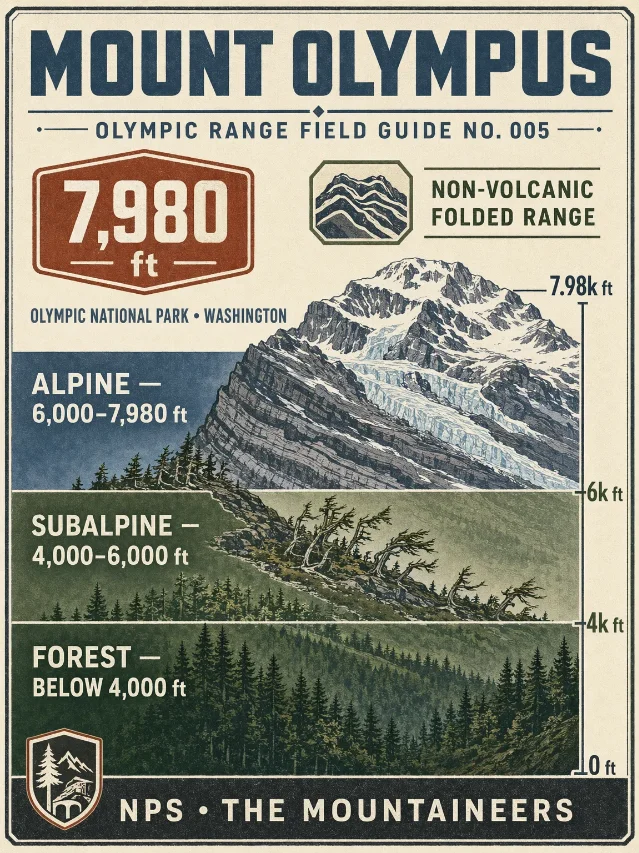 Mount Olympus: North American Mountain Field Guide No. 005