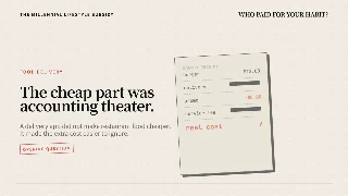 Who Paid for Your Cheap Delivery Habit?