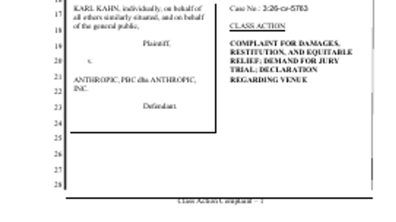 Anthropic faces Claude Max usage-limit class action
