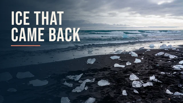 In Iceland, Glacier Ice Keeps Washing Ashore