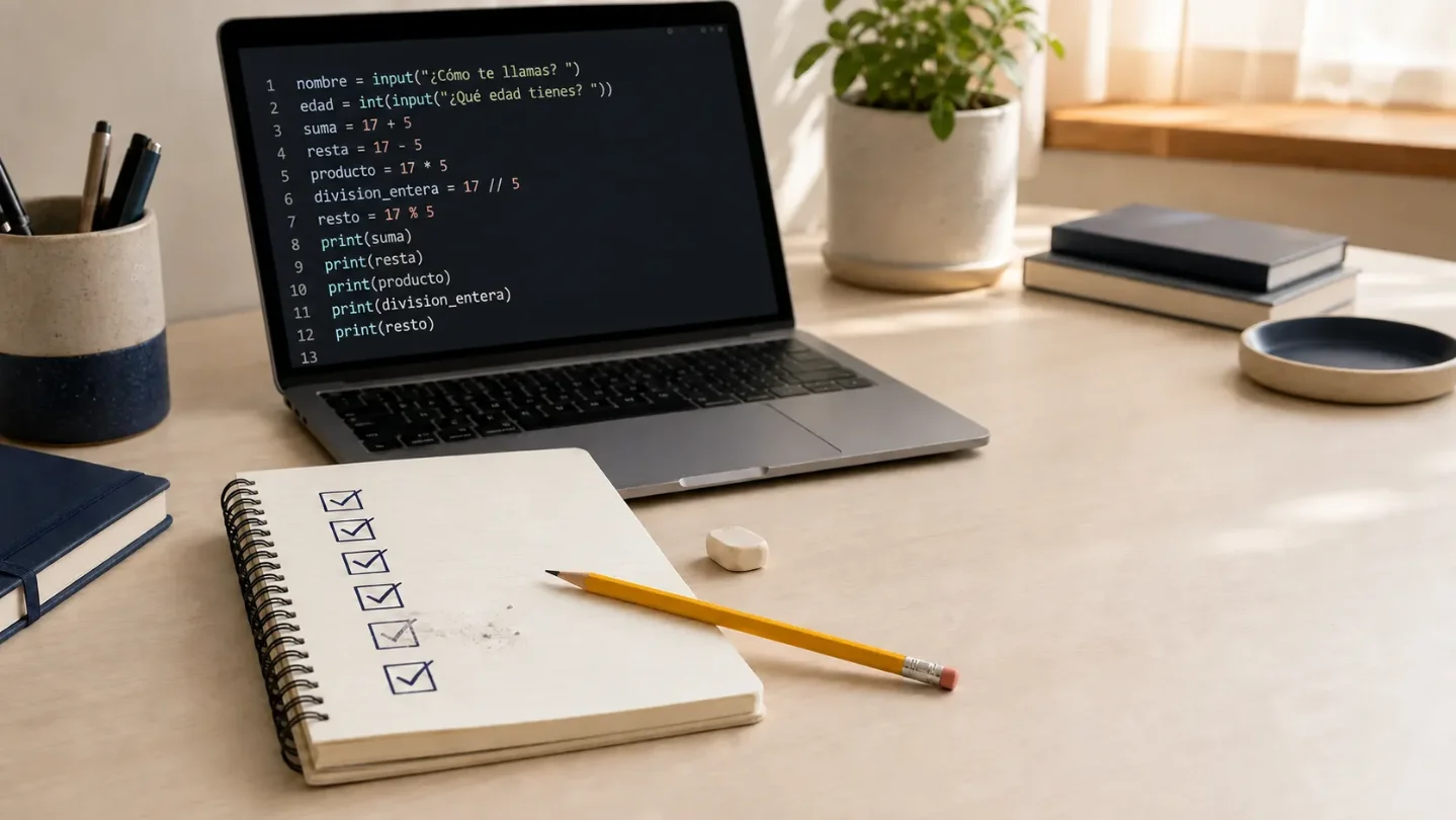 Semana 2 · Día 7 — Repaso: seis pruebas para detectar errores de Python