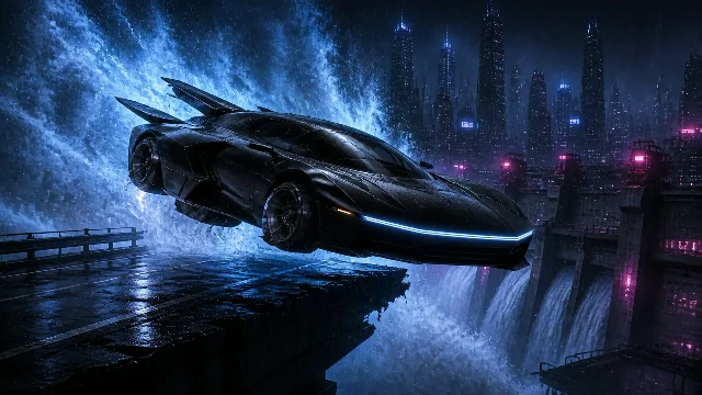 The Supercar Takes the Flooded Skyway