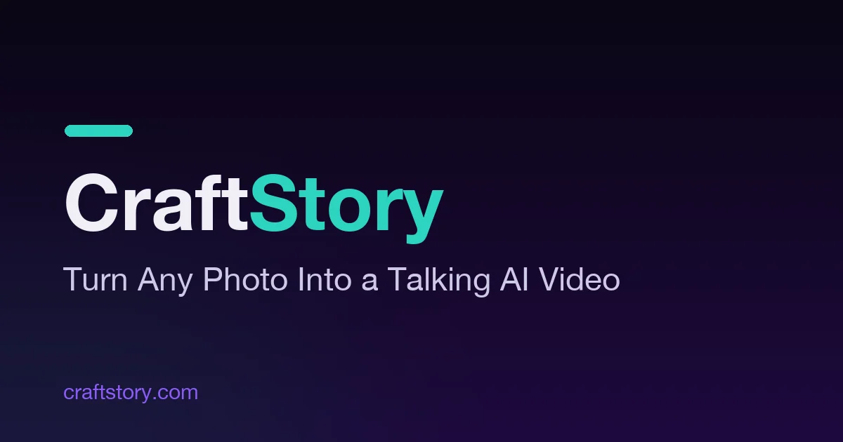 CraftStory turns one photo into a 5-minute talking video, but the launch is newer than the model