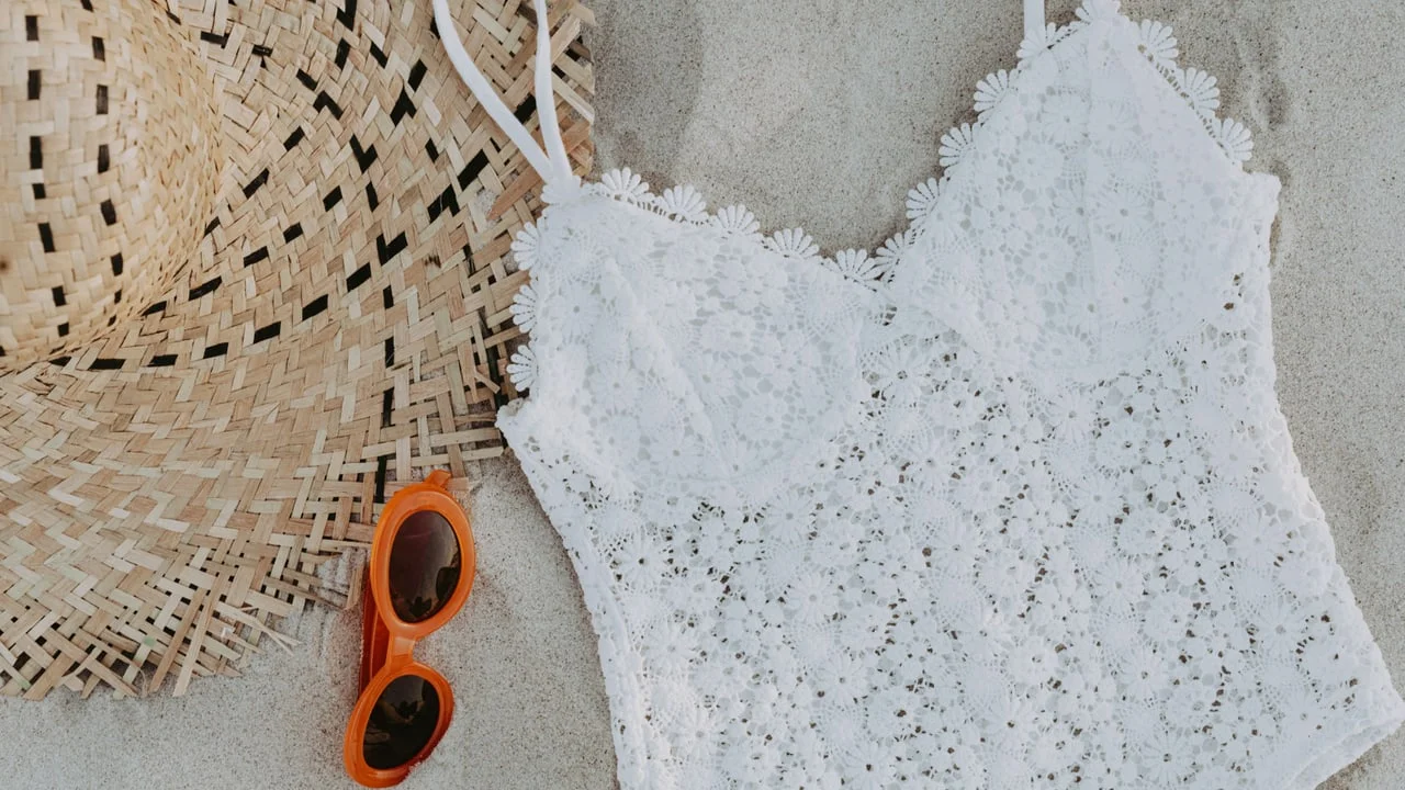 This week in swimwear: lace trim, poolside pants, and bombshell drops