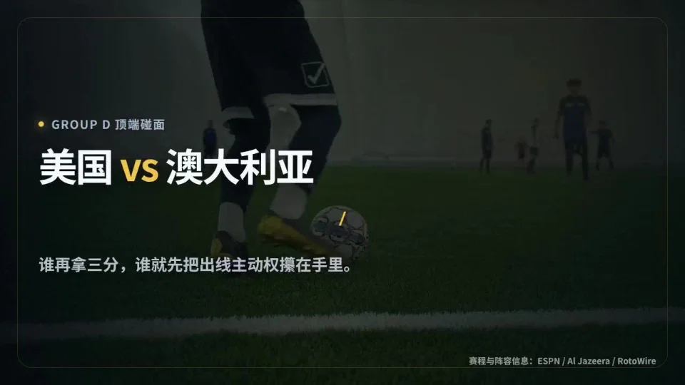 6月19日世界杯前瞻：美国遇澳大利亚，巴西别再慢热