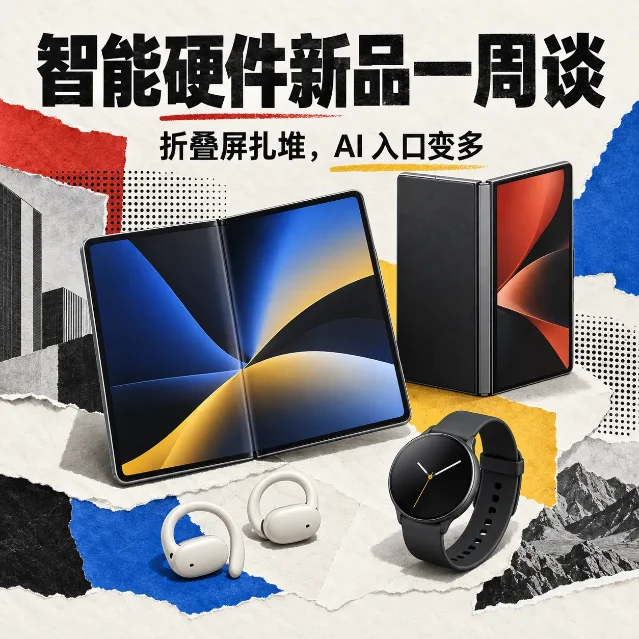 智能硬件新品一周谈｜折叠屏扎堆，苹果把耳机也做成了 AI 入口