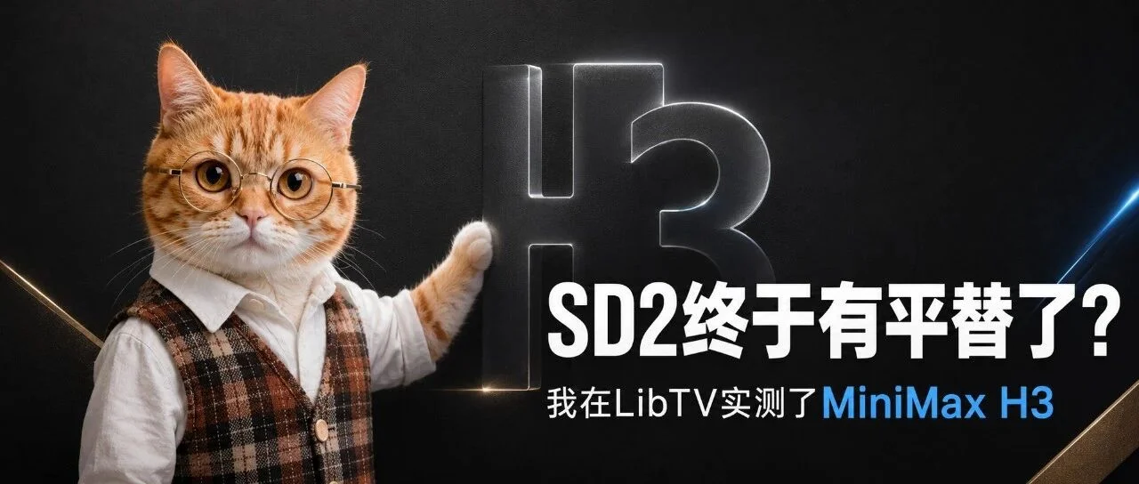 4 个 5 秒 H3 视频只花 4 元?深读猫哥AI视频在 LibTV 的 MiniMax H3 实测