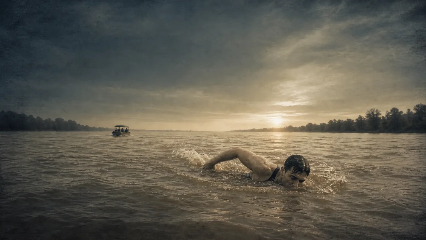 The 292-mile swim that took nearly four days