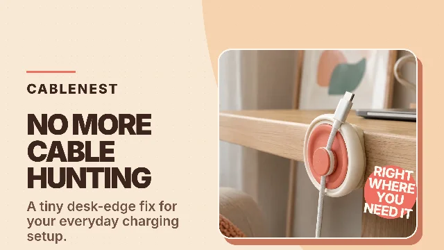 CableNest: Keep Your Charging Cable Within Reach