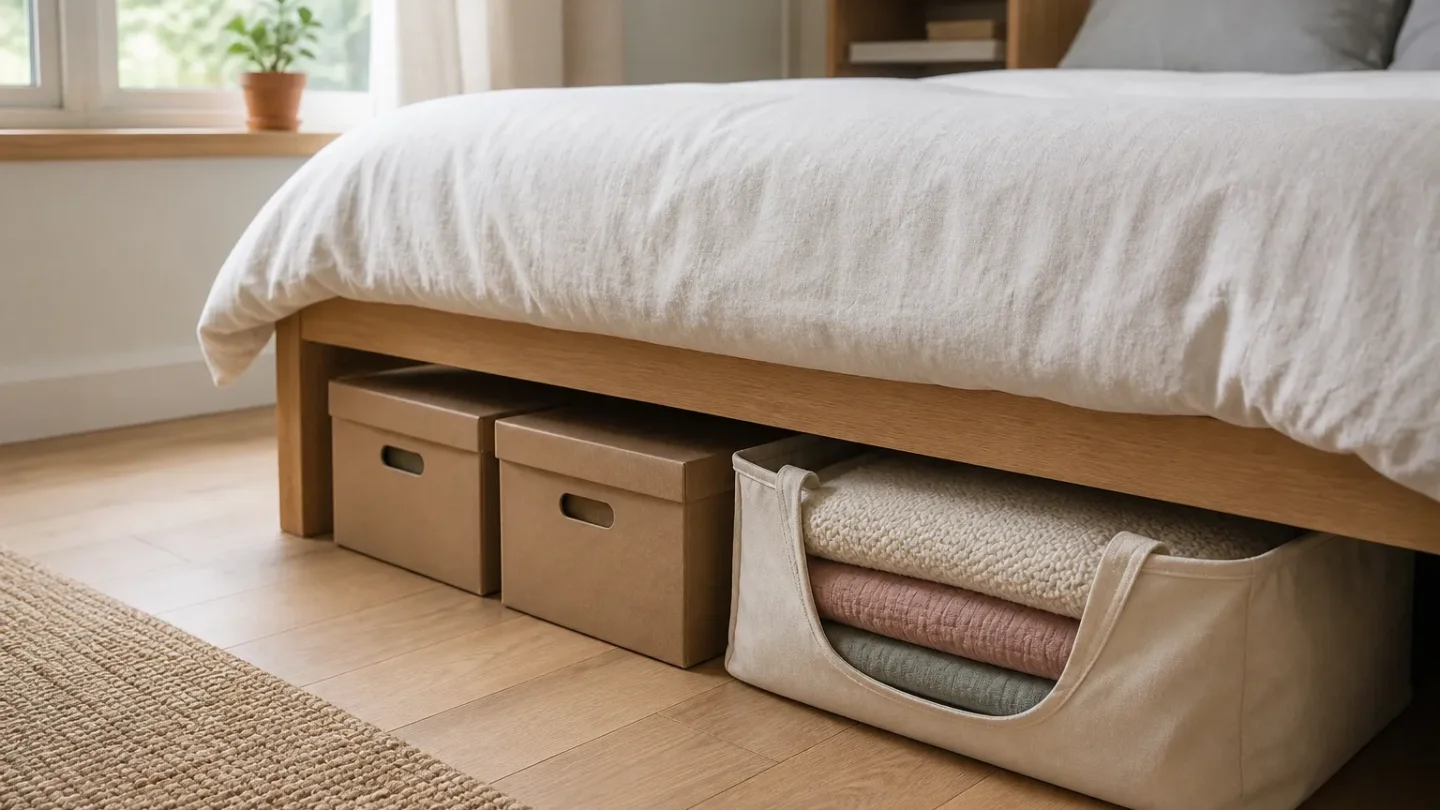 Make the space under your bed earn its keep: 7 free fixes