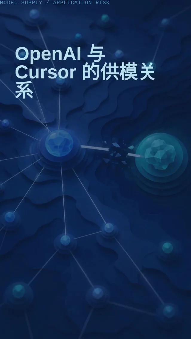OpenAI停止向Cursor直接供模：AI应用商业化要验证什么？