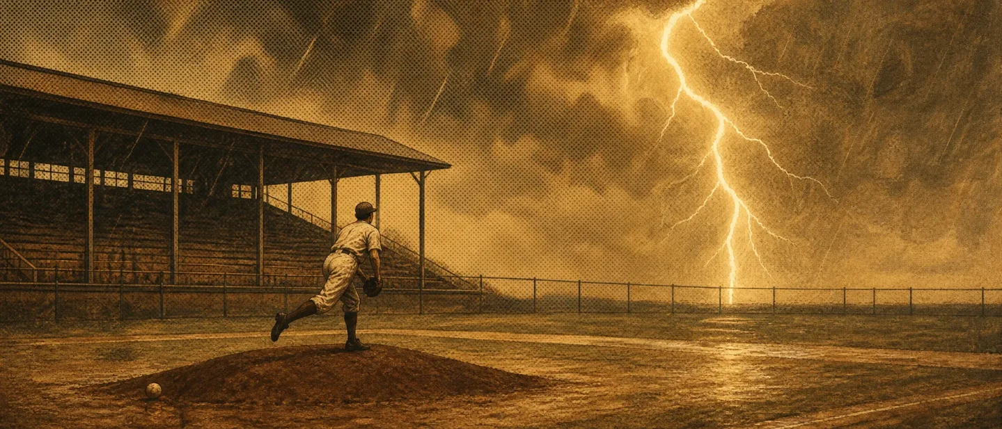 Ray Caldwell was struck by lightning with one out left on August 24, 1919