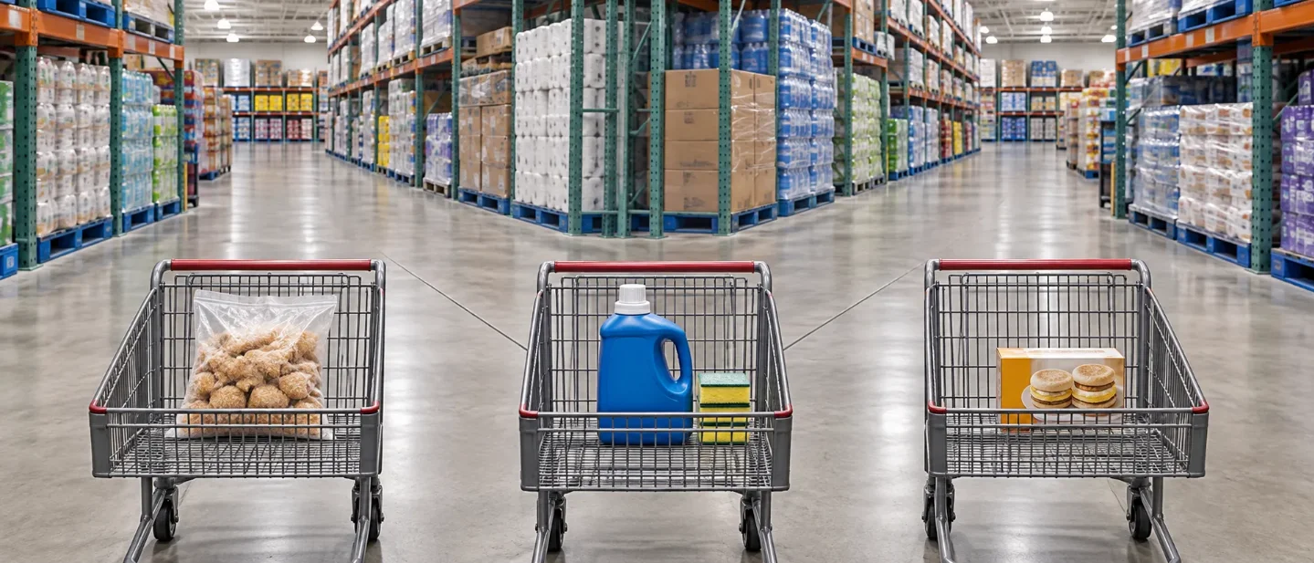 September 7–13 Warehouse Club Scorecard: Costco's Fresh Book, Sam's Small Math, BJ's Gas Benchmark