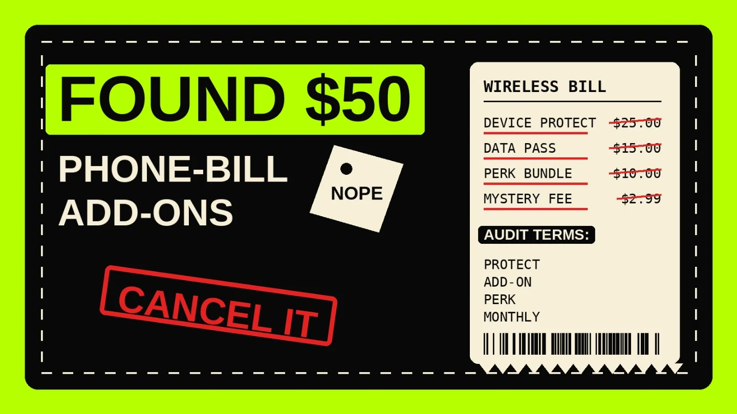 Phone-bill add-ons: kill the $7-$50 charges hiding below the line