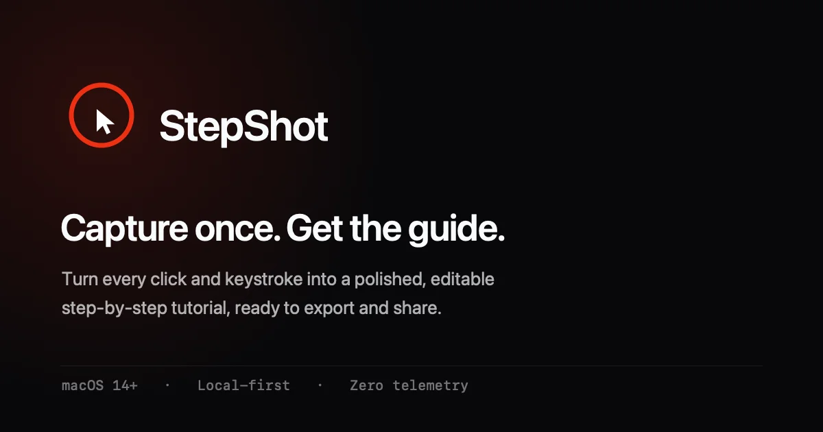 StepShot turns real Mac workflows into guides, but the free tier stops at 10 steps