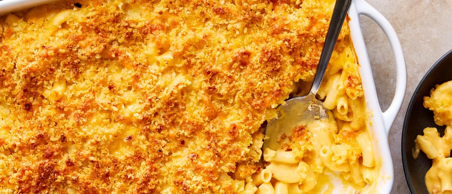 The week's pick: Creamy Mac and Cheese With Buttered Crumbs, a 35-minute tray with 76 comments