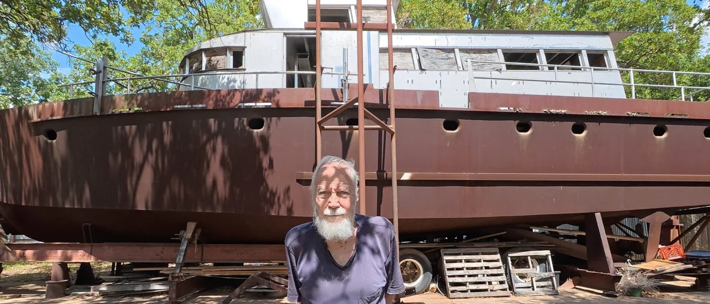 A 62-foot steel boat in a Texas front yard — and a canal Parliament abandoned in 1914