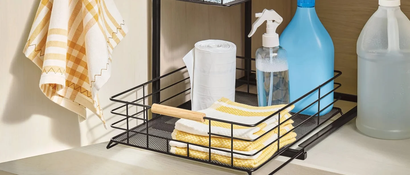 No-Drill Under-Sink Storage: Your Saturday Renter Project