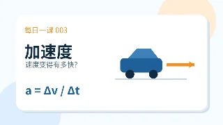 每日一课 003：加速度