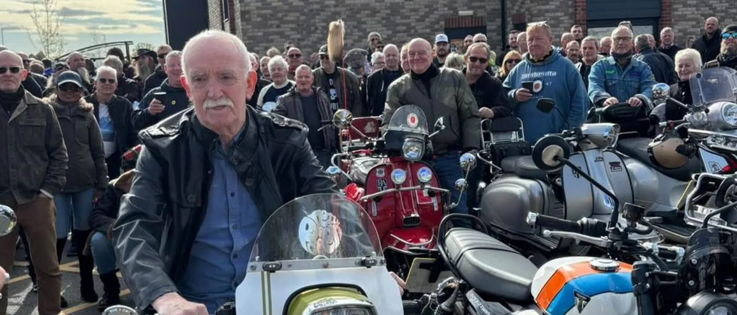 More than 100 scooter and motorbike riders answered a Garstang care home's appeal. And a man left his old primary school £8,000, more than 80 years after a teacher guided him through the long grass.