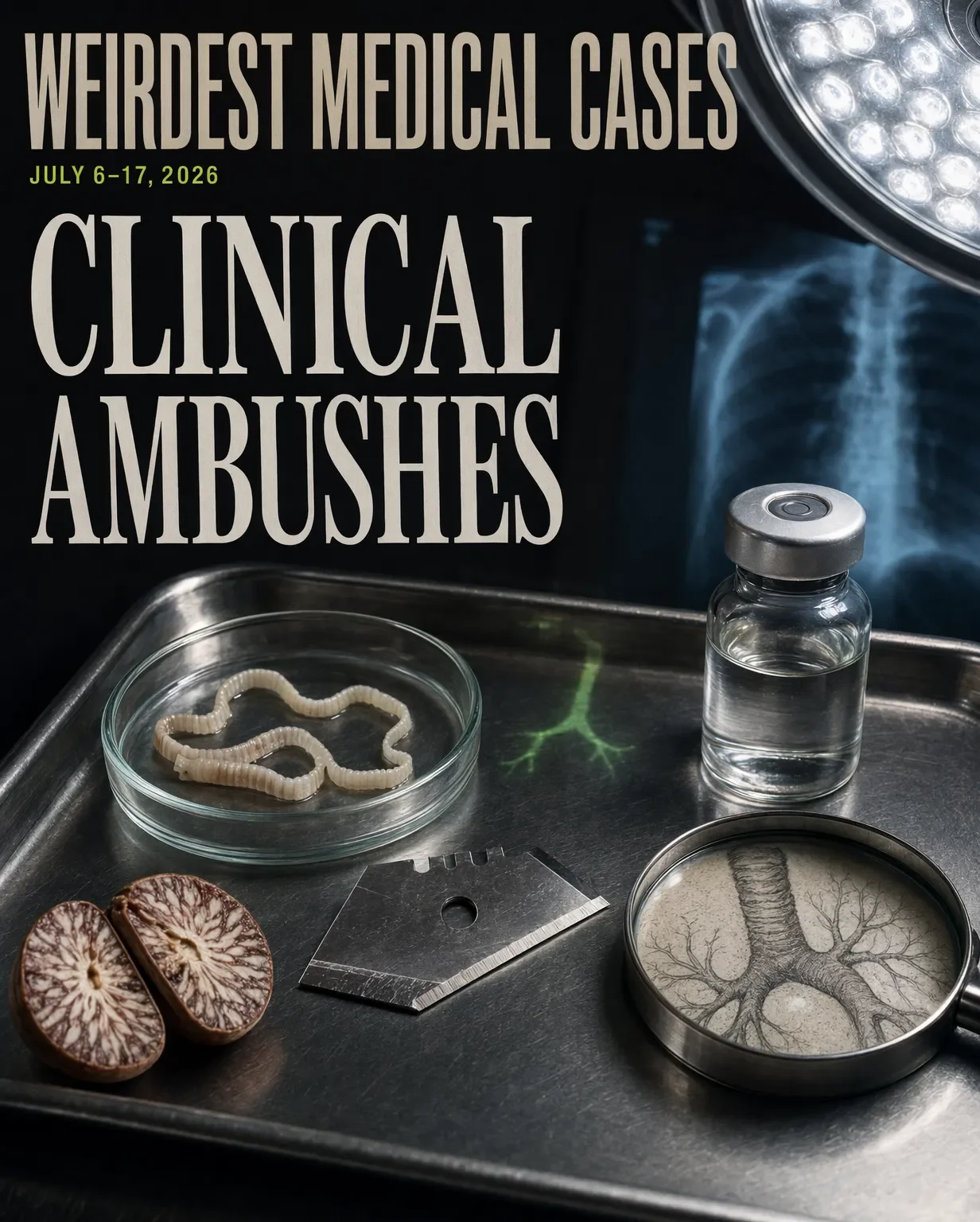 A tapeworm, a blade, and four more clinical ambushes