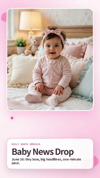 Baby News Drop: North America in 55 Seconds — June 16