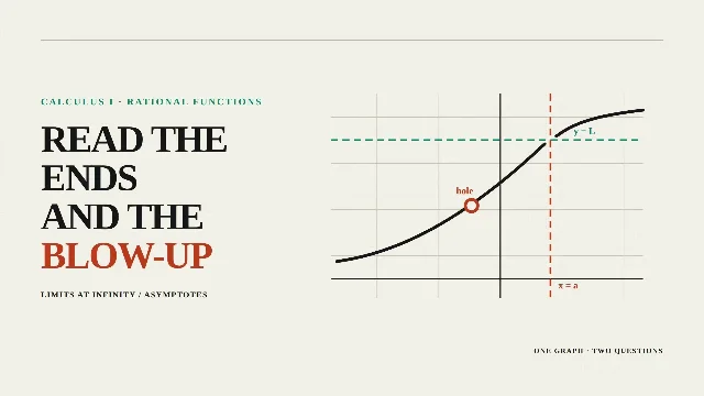 Limits at Infinity and Asymptotes: Read the Ends and Blow-Ups