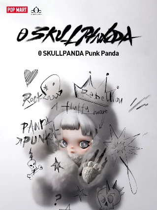 θ SKULLPANDA Punk Panda Plush Doll — POP MART’s June 26 Drop
