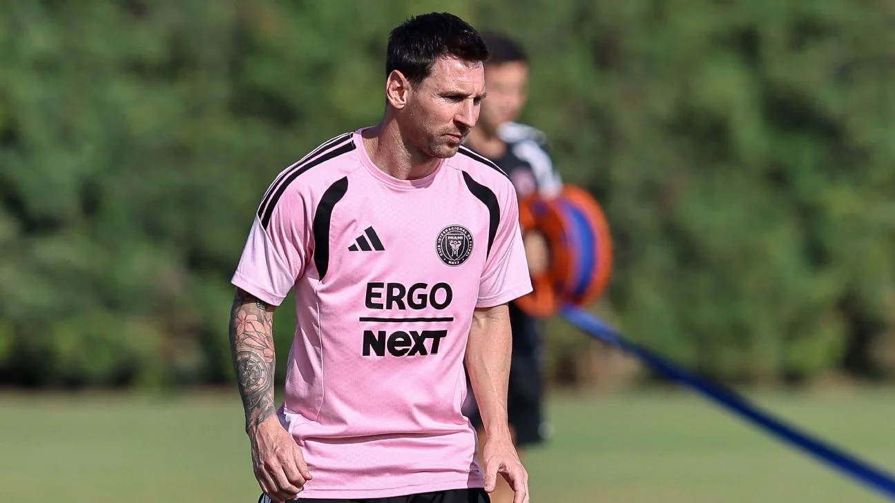 Messi returns to Miami squad, but starts Columbus match on the bench