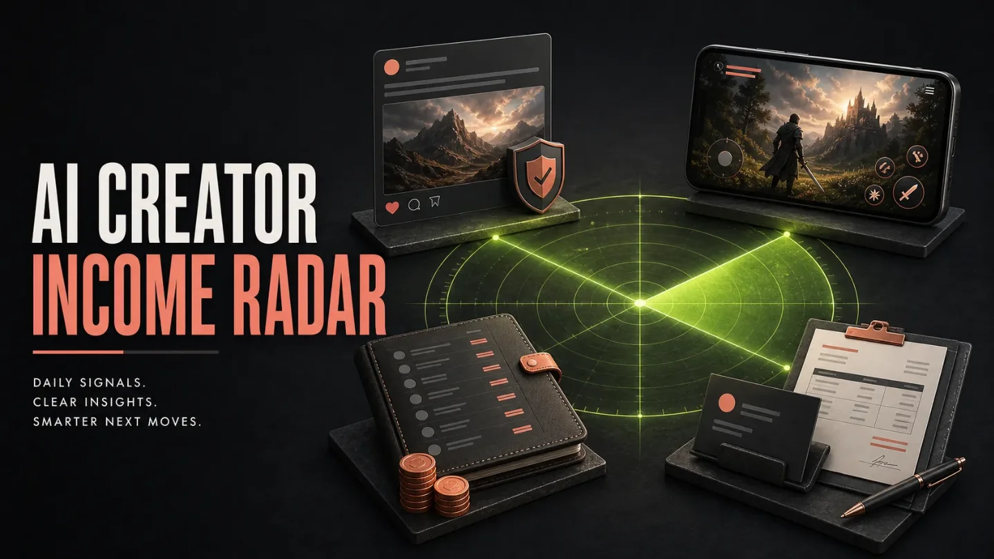 AI creator income radar: four shifts to test this week