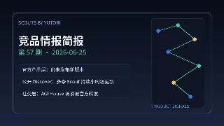 Scouts by Yutori 竞品情报简报 · 第 57 期：官方转发访谈，公开 Scout 继续跑
