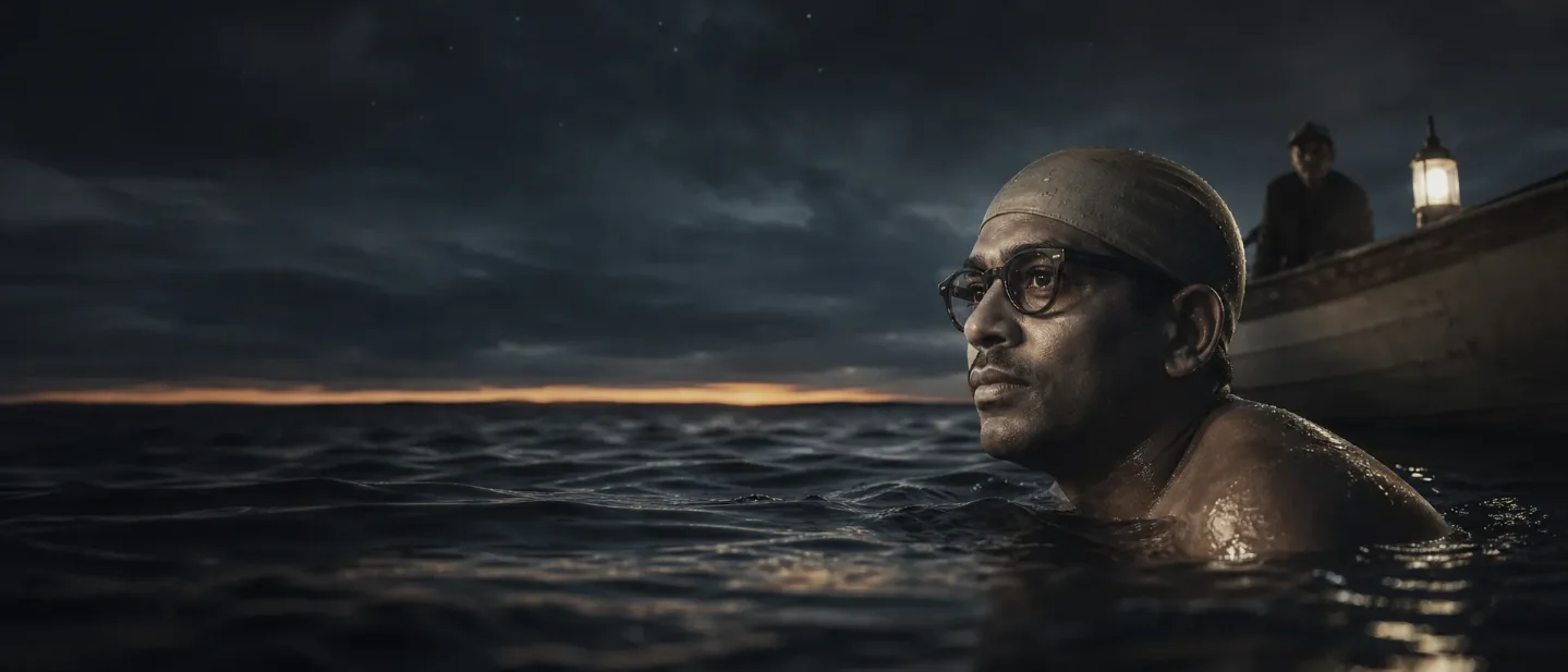 The midnight swim that made Brojen Das Asia’s first across the English Channel