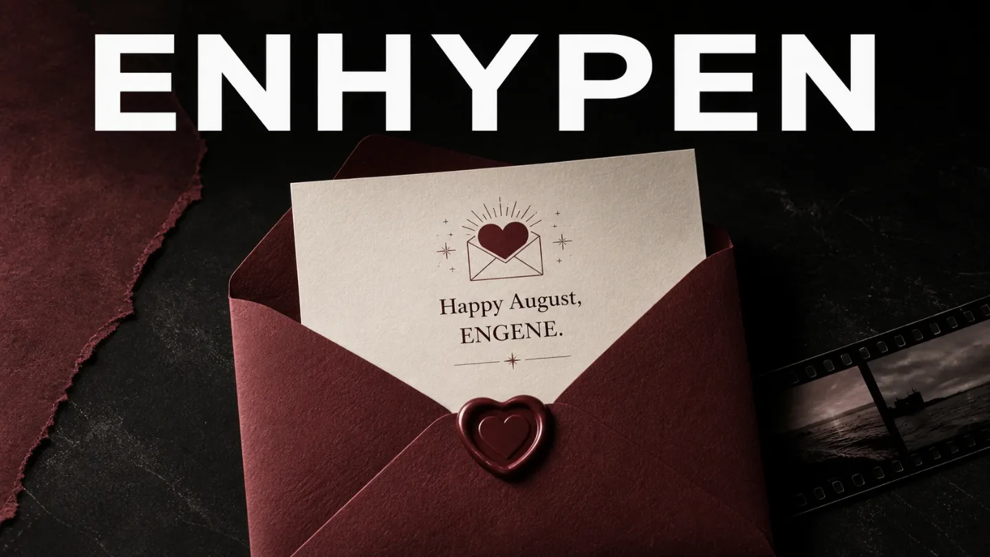 ENHYPEN posts its August birthday greeting for ENGENE
