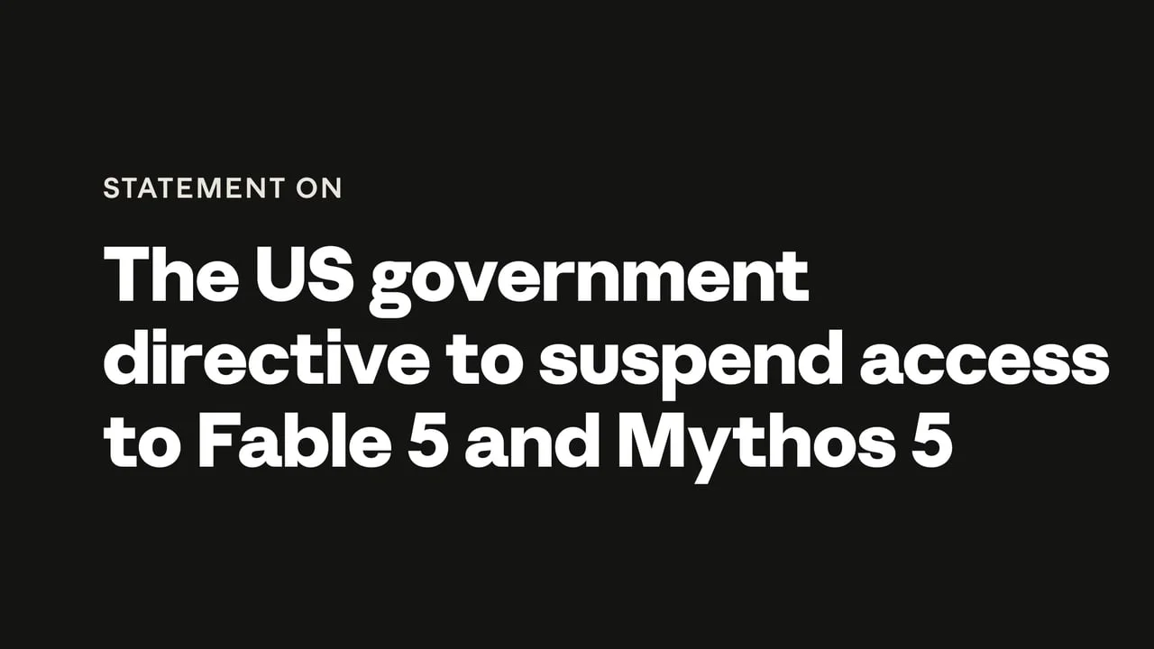 Mythos Preview carve-out complicates Anthropic's US shutdown