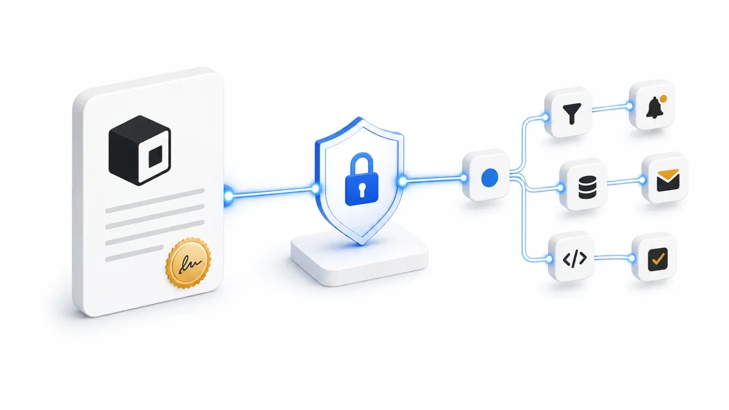 Use a signed edge gate to turn Notion property changes into n8n jobs