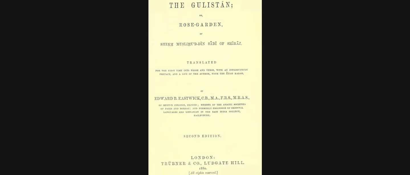 "Better than mischief-stirring truth": Sa'di tests royal mercy in The Gulistan