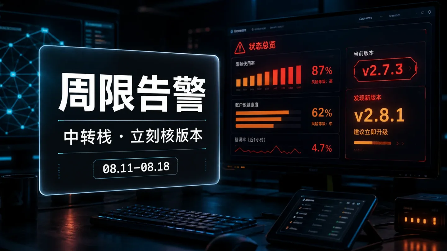 8/11–8/18:Codex 周限批量缩水,sub2api 0.1.175–177 指纹默认值须立刻核