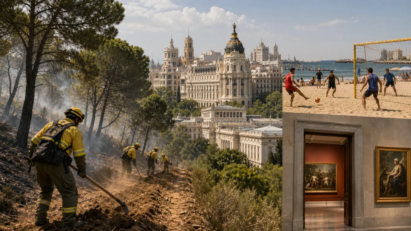 Briefing de España: alivio parcial en los incendios, ayudas activadas y cuarta ola de calor
