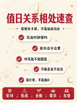 值日关系相处速查