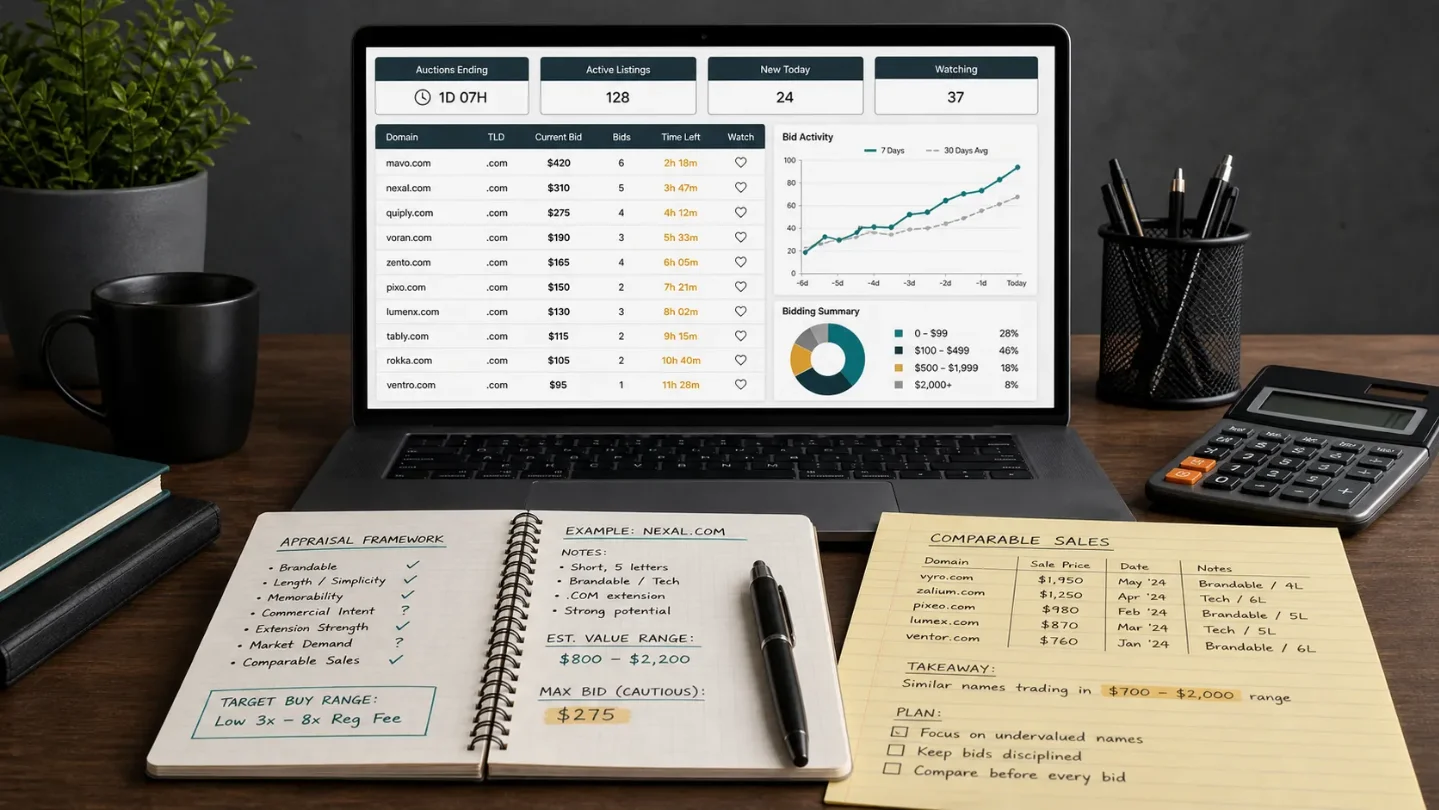 Five GoDaddy auction picks for July 27: BulkHealth leads the math