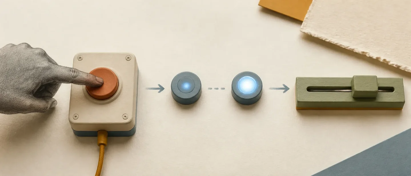 Feedback design: make the next action legible