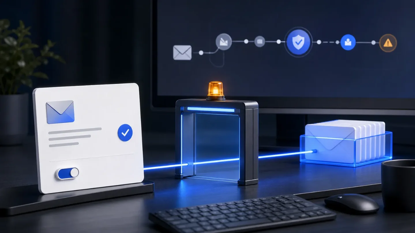 Email industry brief: RGE's AI send gate, Salesforce's direct-send API, and Paubox's quarantine preview