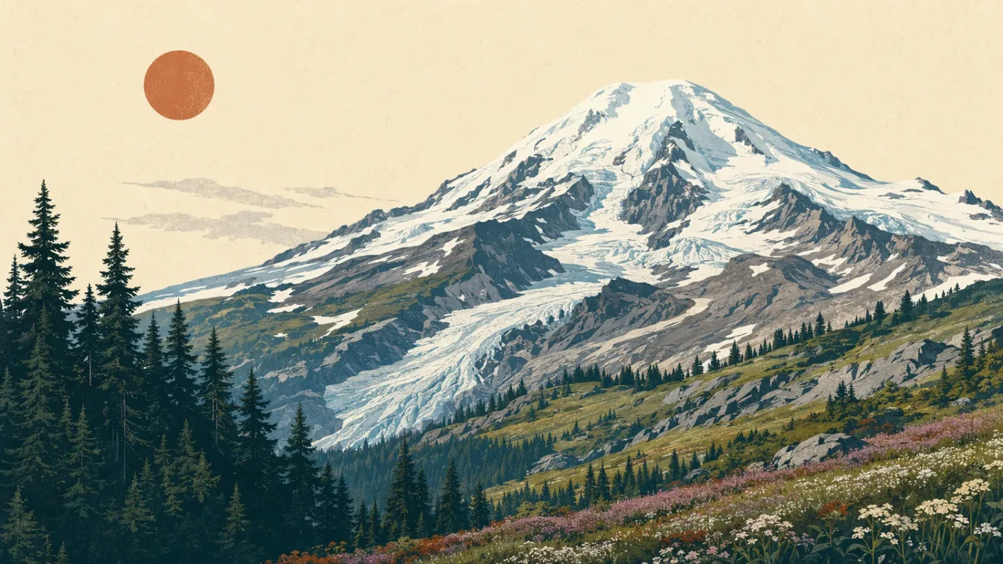 Mount Baker field guide: old-growth forest, subalpine meadows, and glacial summit