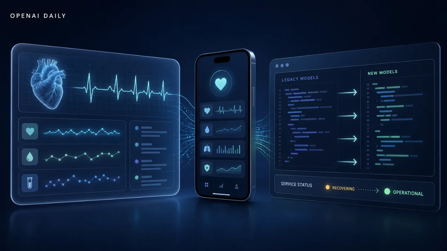 OpenAI 日报:Health in ChatGPT 启动,API 旧模型完成迁移