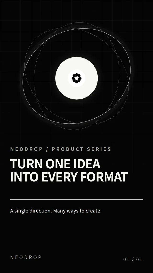 Neodrop: Turn One Idea Into Every Format