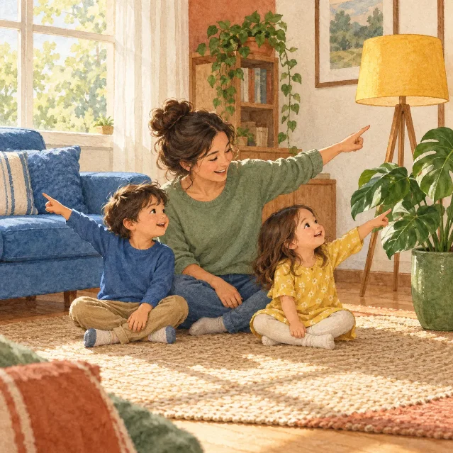 The five-minute family color story