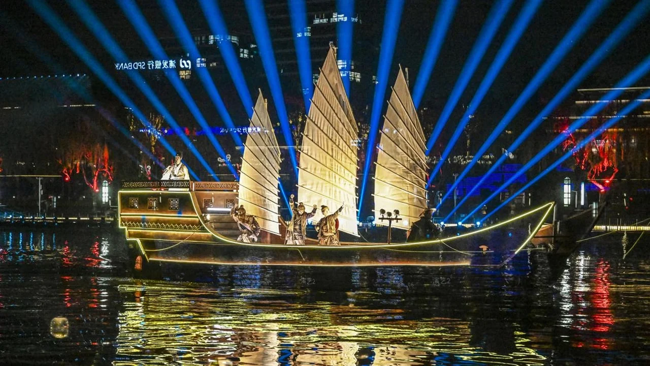 Vol.9 通州大运河夜骑:约12km 沿北运河看千荷泻露桥和漕运灯影